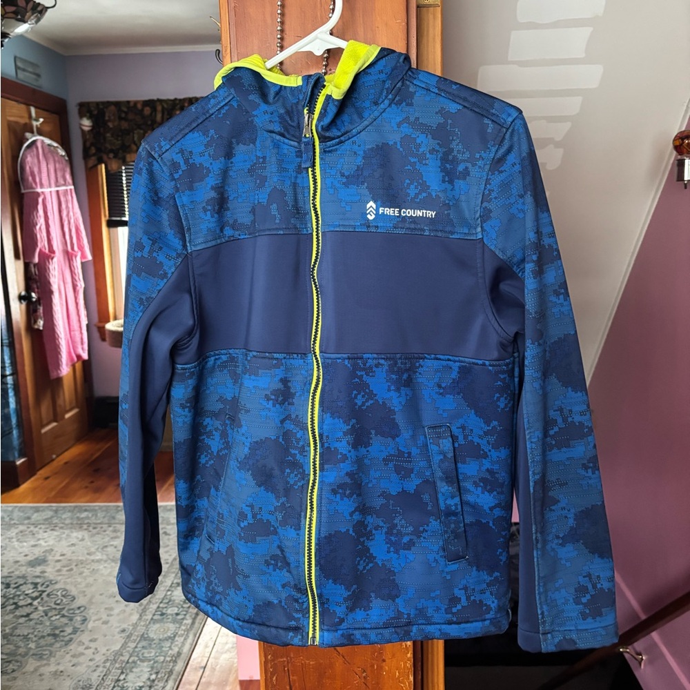 Free Country Neon Yellow and Blue Jacket